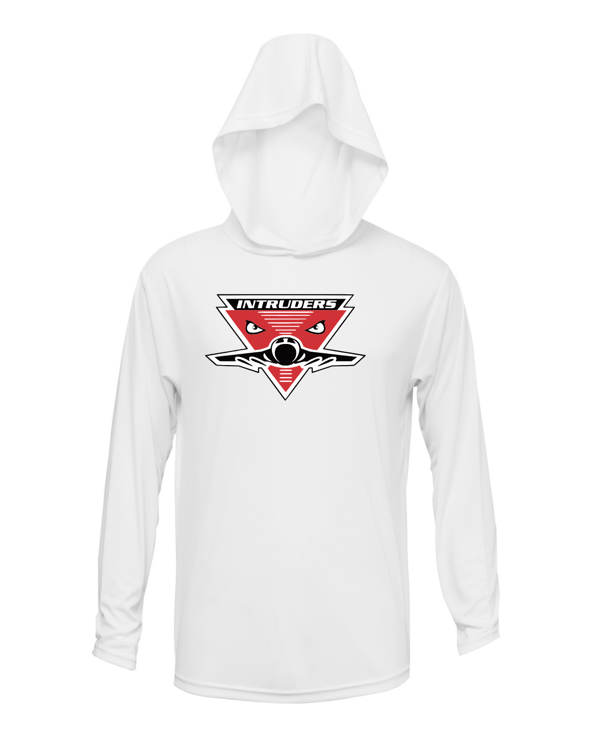Intruders Plane Drifit Long Sleeve Hooded Shirt