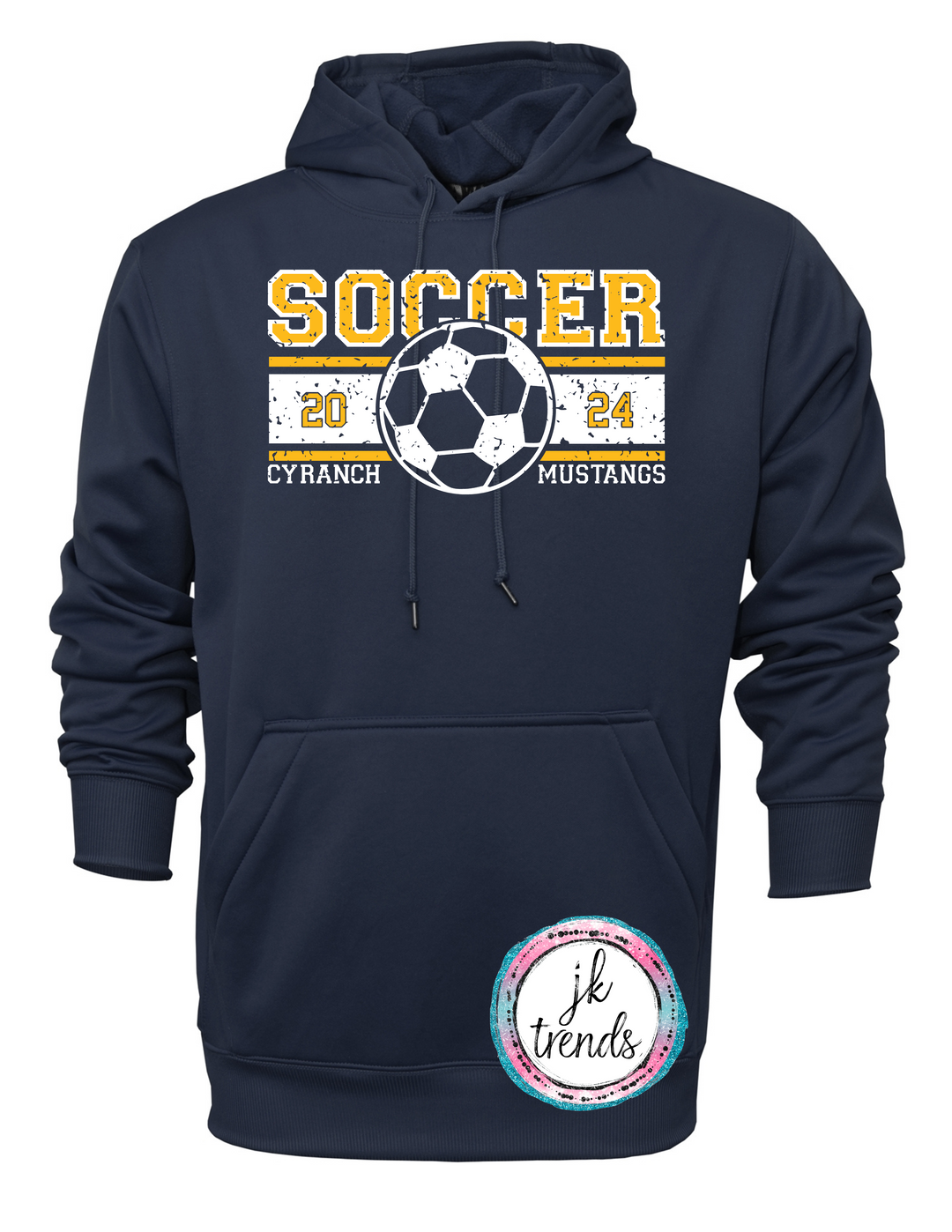 Cy Ranch Soccer 2024 Distressed Hoodie