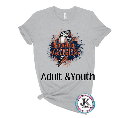 Houston Astros Lighting Bolt Adult Only