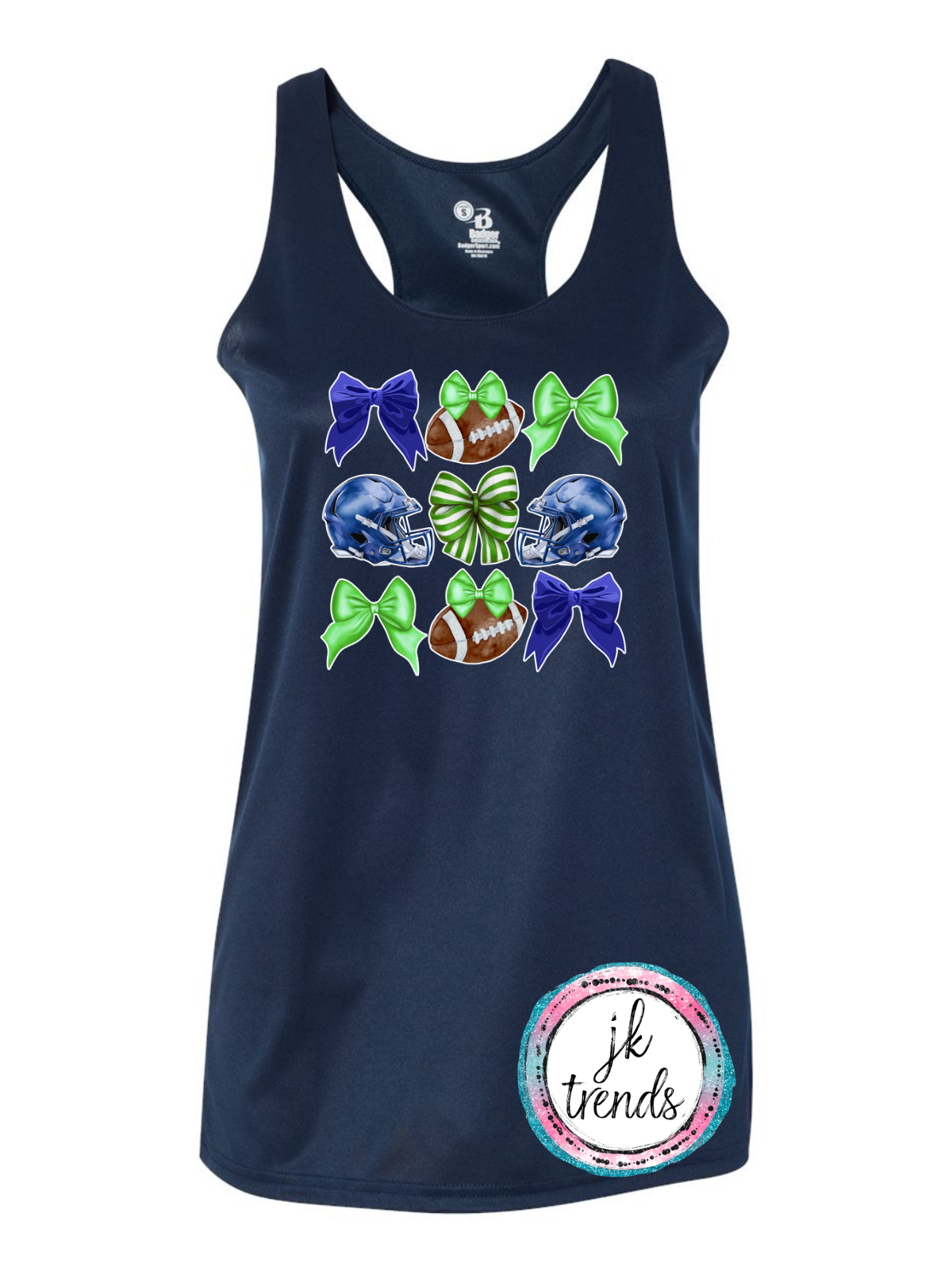 Seahawks Football Coquette Bow Tank