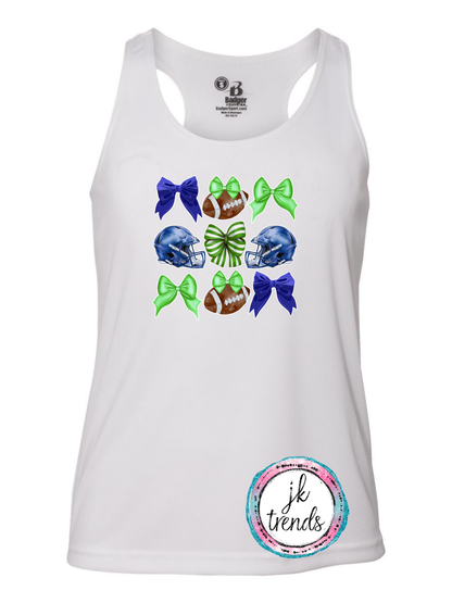 Seahawks Football Coquette Bow Tank