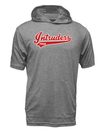 Intruders Script Drifit Short Sleeve Hooded Shirt