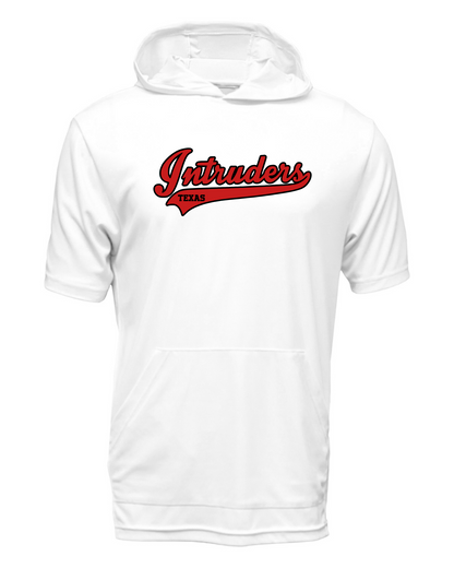 Intruders Script Drifit Short Sleeve Hooded Shirt