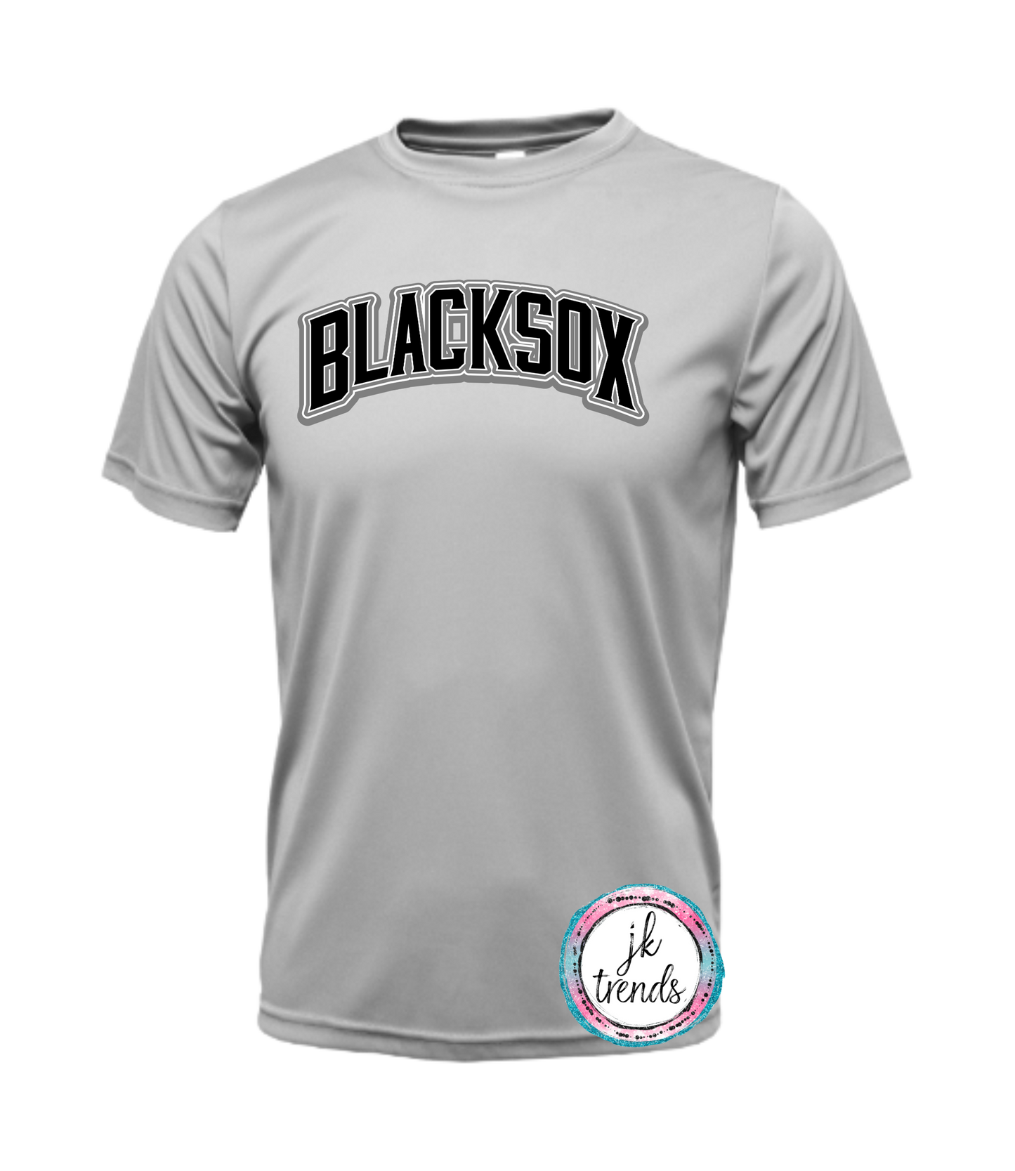 Blacksox Arched Logo Drifit Short Sleeve Crew