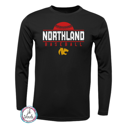 Northland Baseball Grunge Long Sleeve Drifit