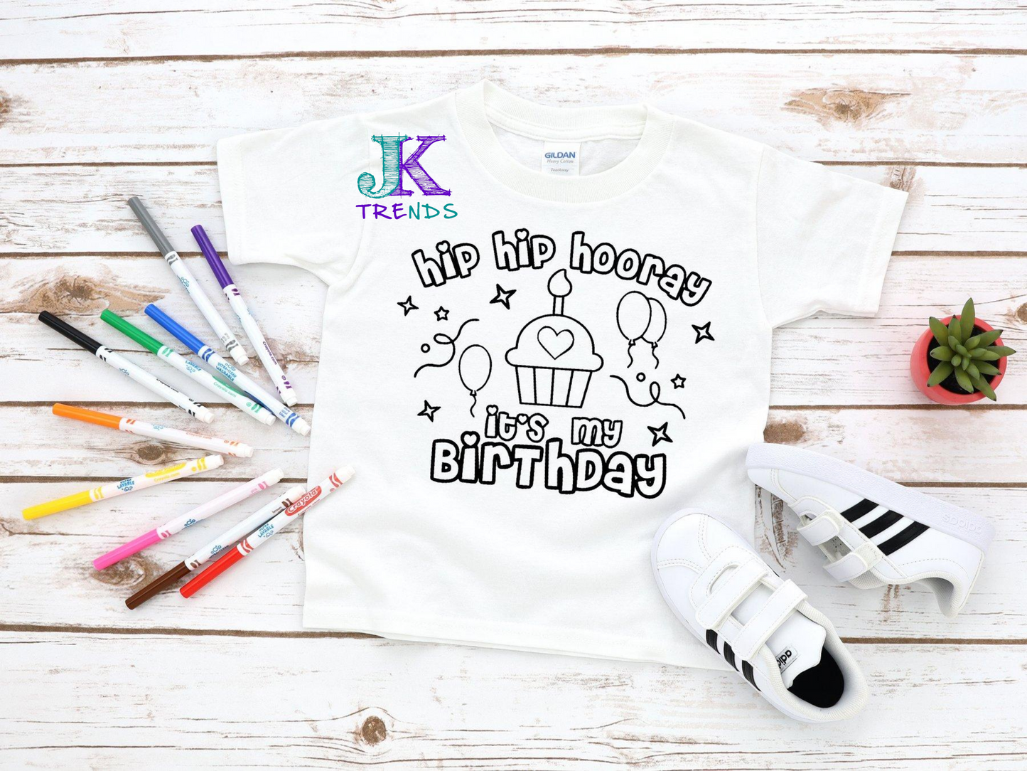 Hip Hip Hooray It's My Birthday YOUTH (short sleeve)