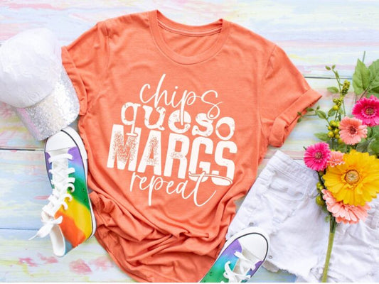 Chips Queso Margs Repeat