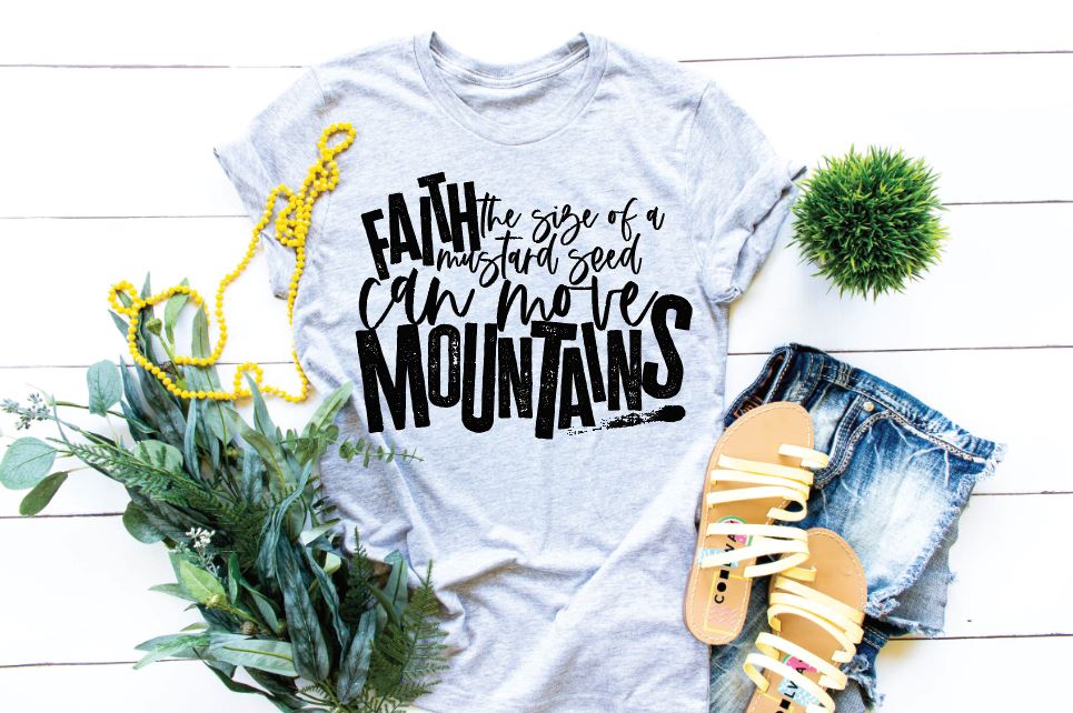 Faith the size of mustard seed can move Mountains
