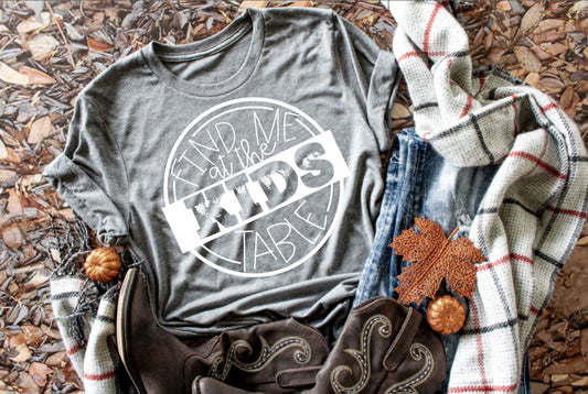 Find me at the Kids Table