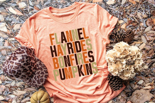 Flannel, Hayrides, Bonfires, Pumpkins