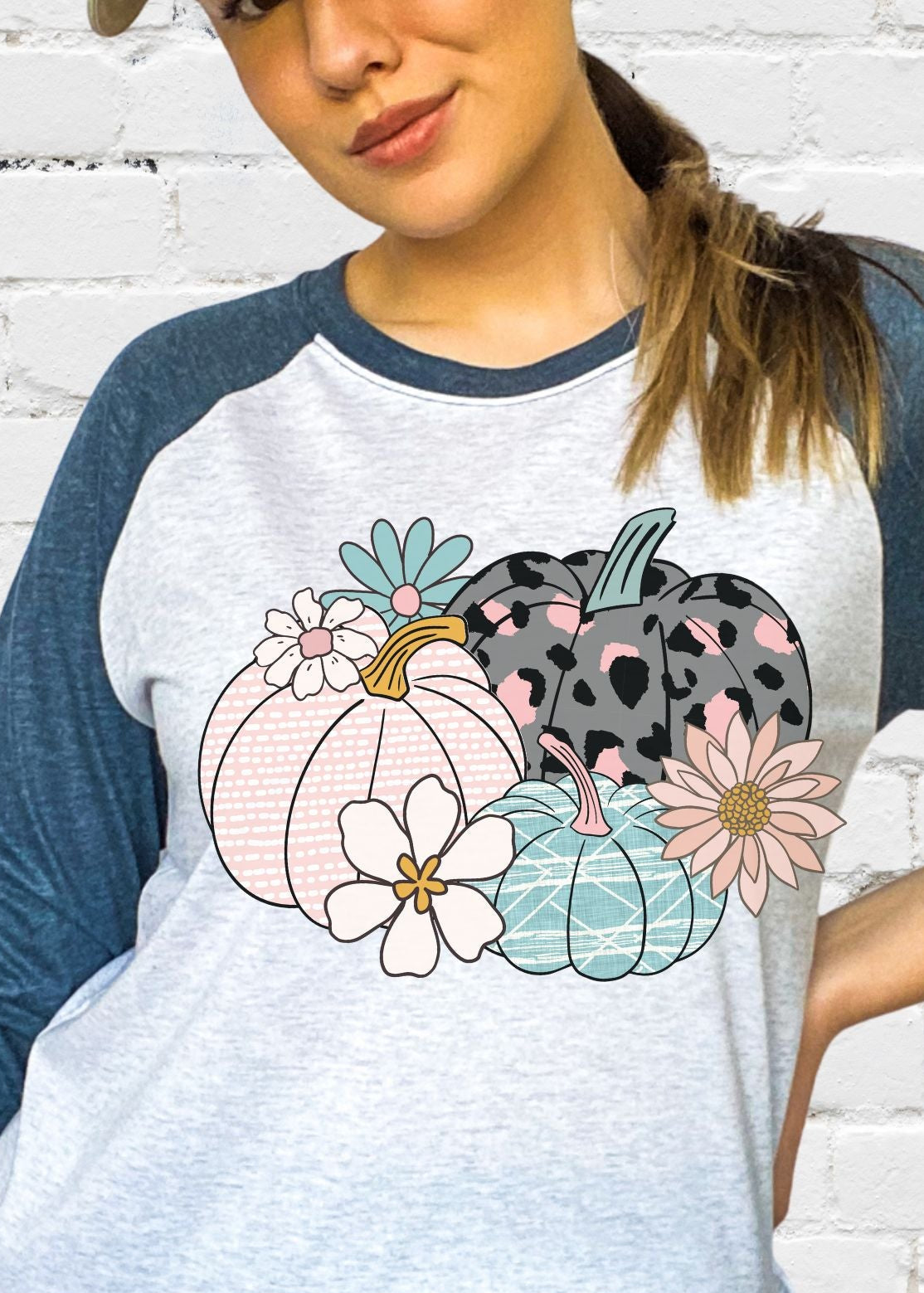 Floral Pumpkins (short sleeve)