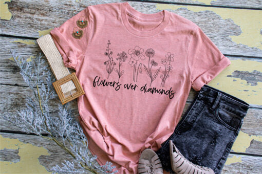 Flowers Over Diamonds