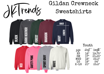 Pink Grinchy Youth Crewneck Sweatshirt