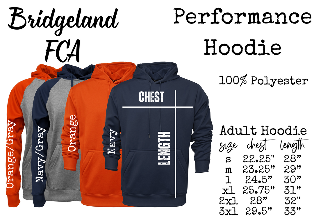 FCA Outlined Performance Hooded Sweatshirt