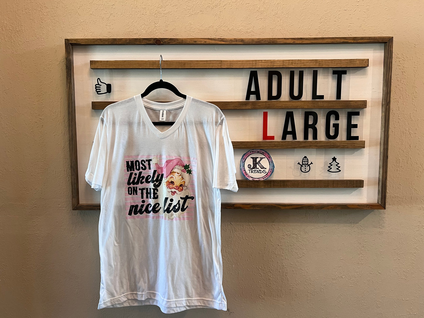 Most Likely on the Nice List Ladies Large