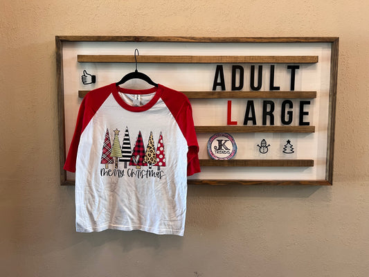 Merry Christmas trees Adult Large