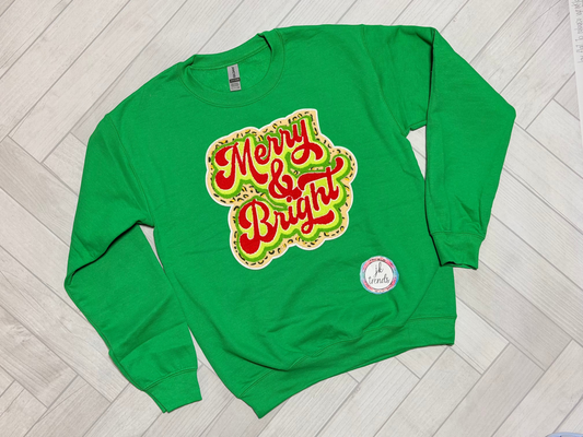 Merry and Bright Crewneck Sweatshirt