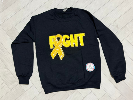 Childhood Cancer Awareness Crewneck Sweatshirt