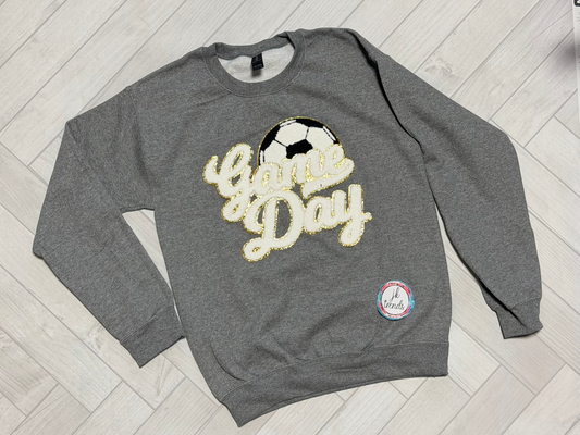 Soccer Game Day Sweatshirt (gold outline)