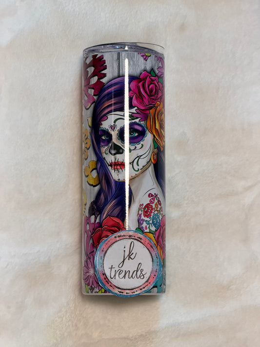 Dia Los Muertos Day of the Dead 20oz Stainless Steel Tumbler