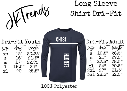 Hit Hard Run Fast Turn Long Sleeve Drifit