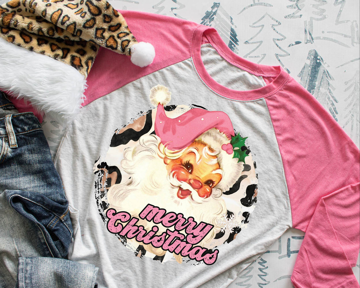 Merry Christmas Santa Face (short sleeve)