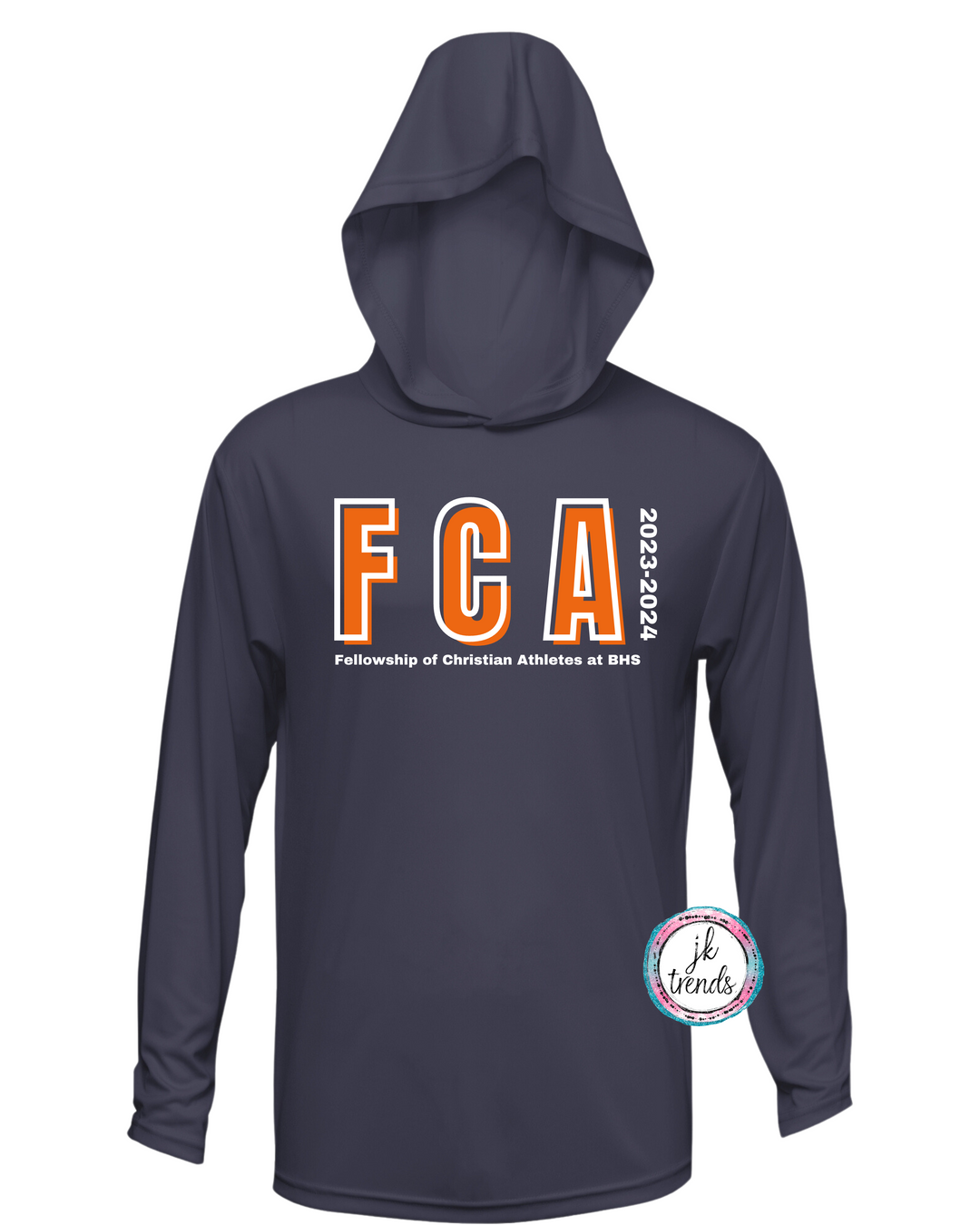 FCA Outlined long sleeve dri-fit hood shirt