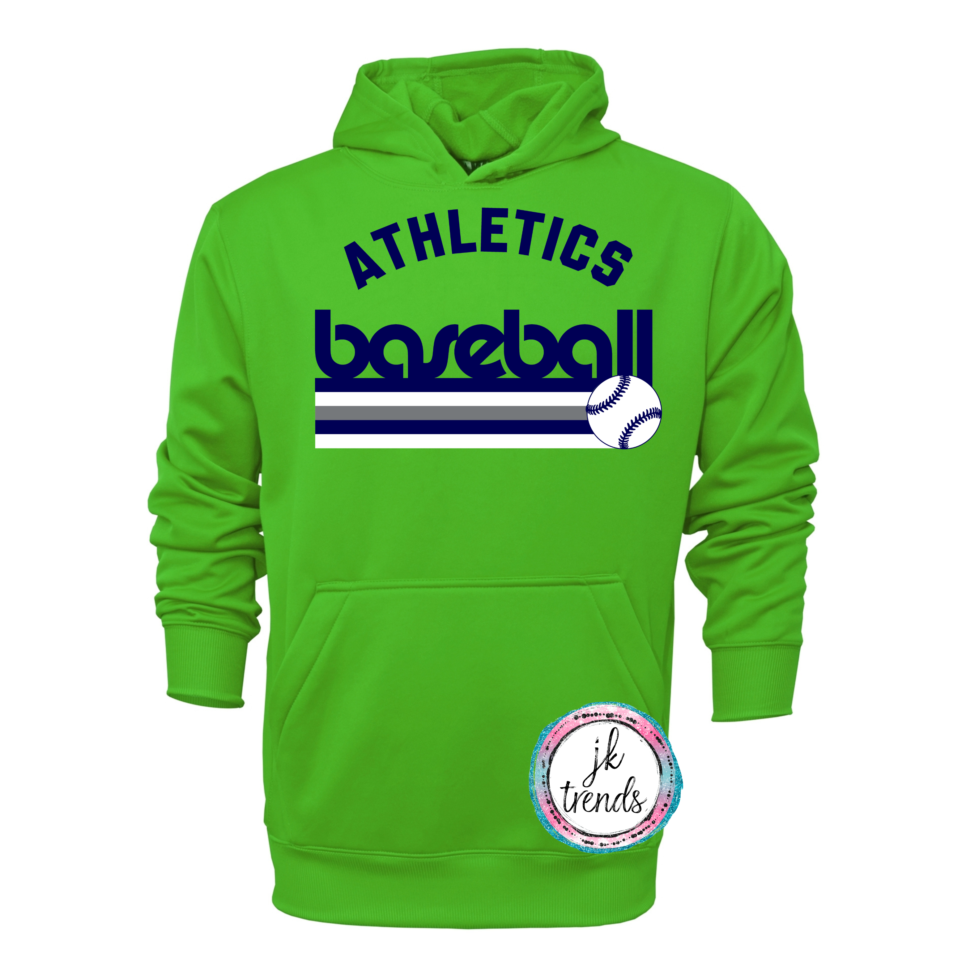 Athletics Retro Arch Baseball / Softball Performance Pullover Hooded Sweatshirt