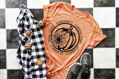 Pumpkins Candy Corns Hayrides Apple Cider Bonfires