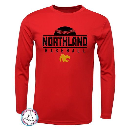 Northland Baseball Grunge Long Sleeve Drifit