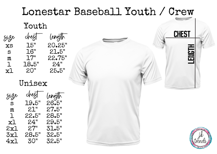 Lonestar Baseball Texas Star Shirt