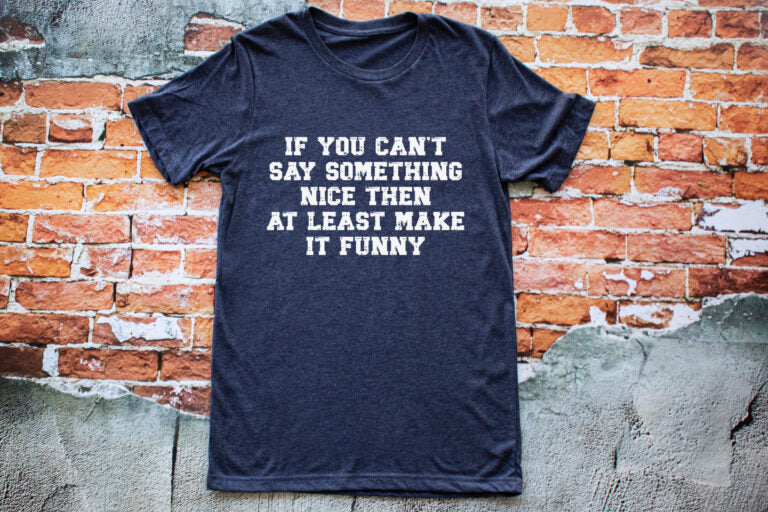 If You Can't Say Something Nice Then At Least Make It Funny