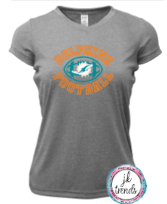 Dolphins Football Drifit Short Sleeve