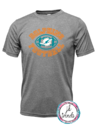 Dolphins Football Drifit Short Sleeve