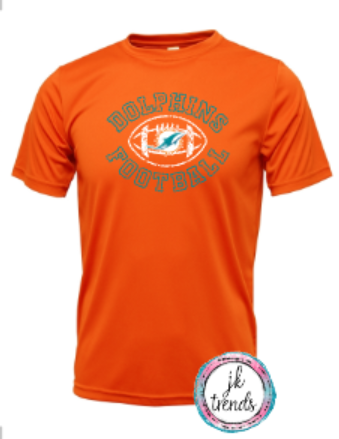Dolphins Football Drifit Short Sleeve