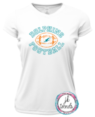 Dolphins Football Drifit Short Sleeve