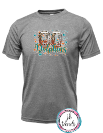 Dolphins Football Go Leopard Drifit Short Sleeve