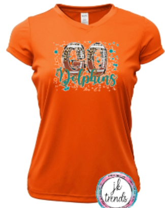 Dolphins Football Go Leopard Drifit Short Sleeve