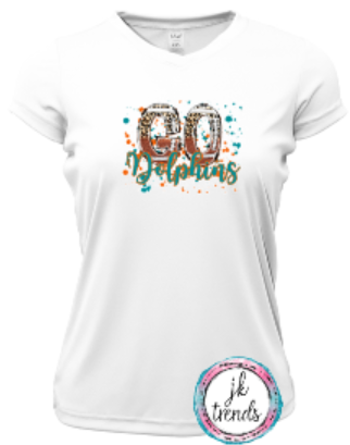 Dolphins Football Go Leopard Drifit Short Sleeve
