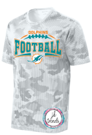 Dolphins Football Team Roster Drifit Short Sleeve