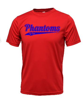 Phantoms Softball Crew Neck Dri-Fit Short Sleeve