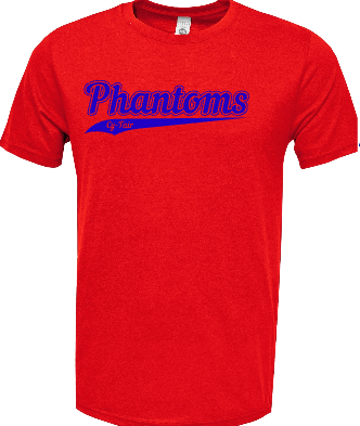Phantoms Softball Crew Neck Cotton Short Sleeve