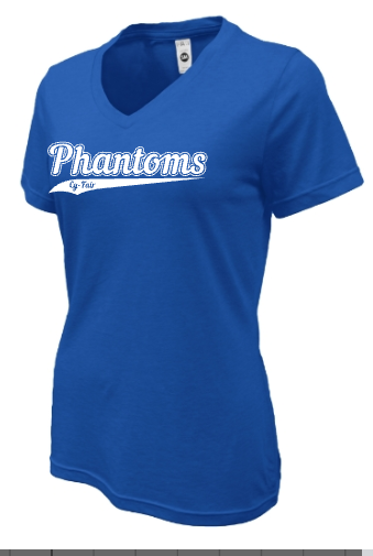 Phantoms Softball Ladies Cotton Short Sleeve