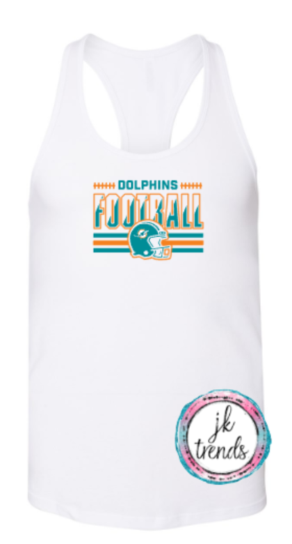 Dolphins Helmet Tank