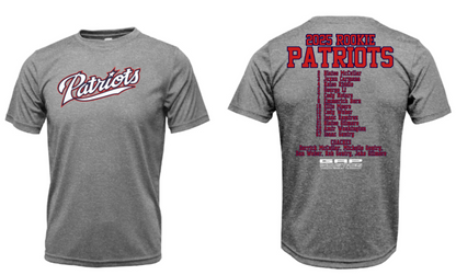 Patriots Rookies 2025 Football Team Roster Drifit Short Sleeve