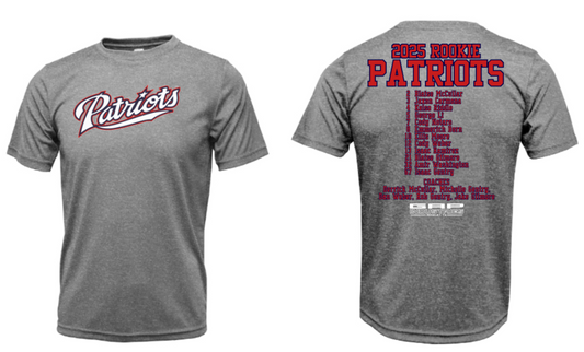 Patriots Rookies 2025 Football Team Roster Drifit Short Sleeve