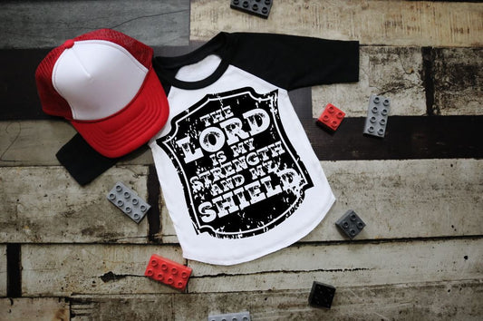 The Lord Is My Strength And My Shield (short sleeve) YOUTH