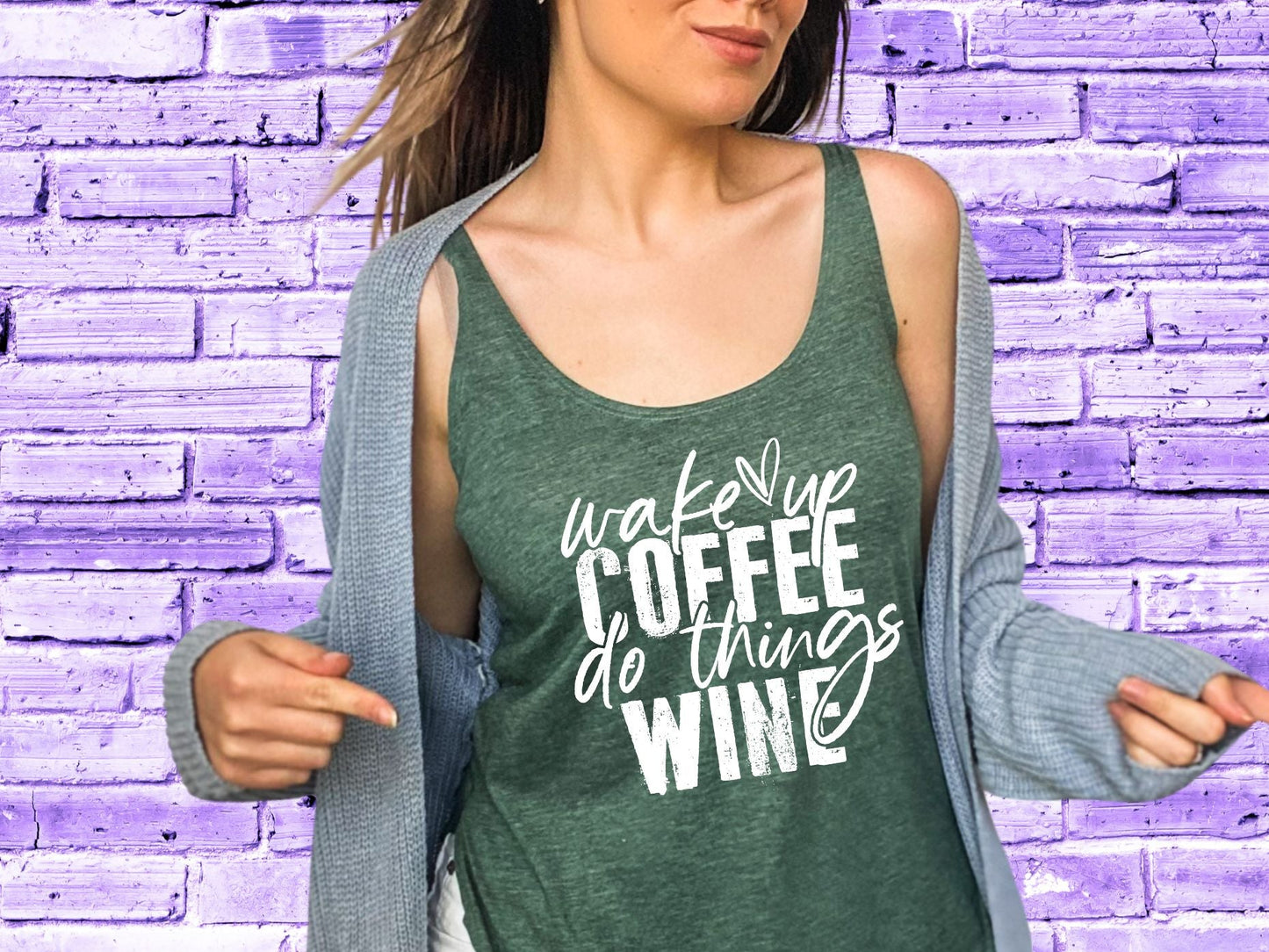 Wake Up Coffee Do Things Wine (short sleeve)