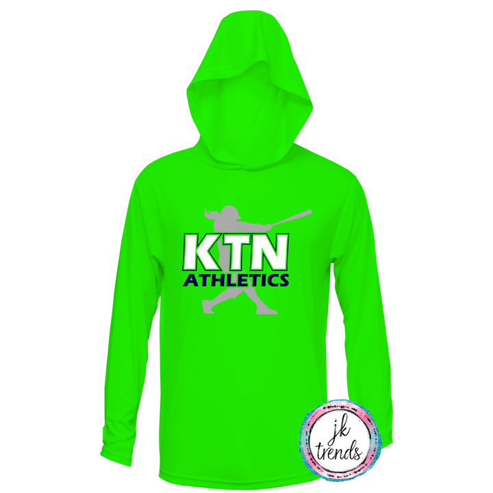 KTN Athletics Softball Long Sleeve Hooded Dri-Fit Shirt