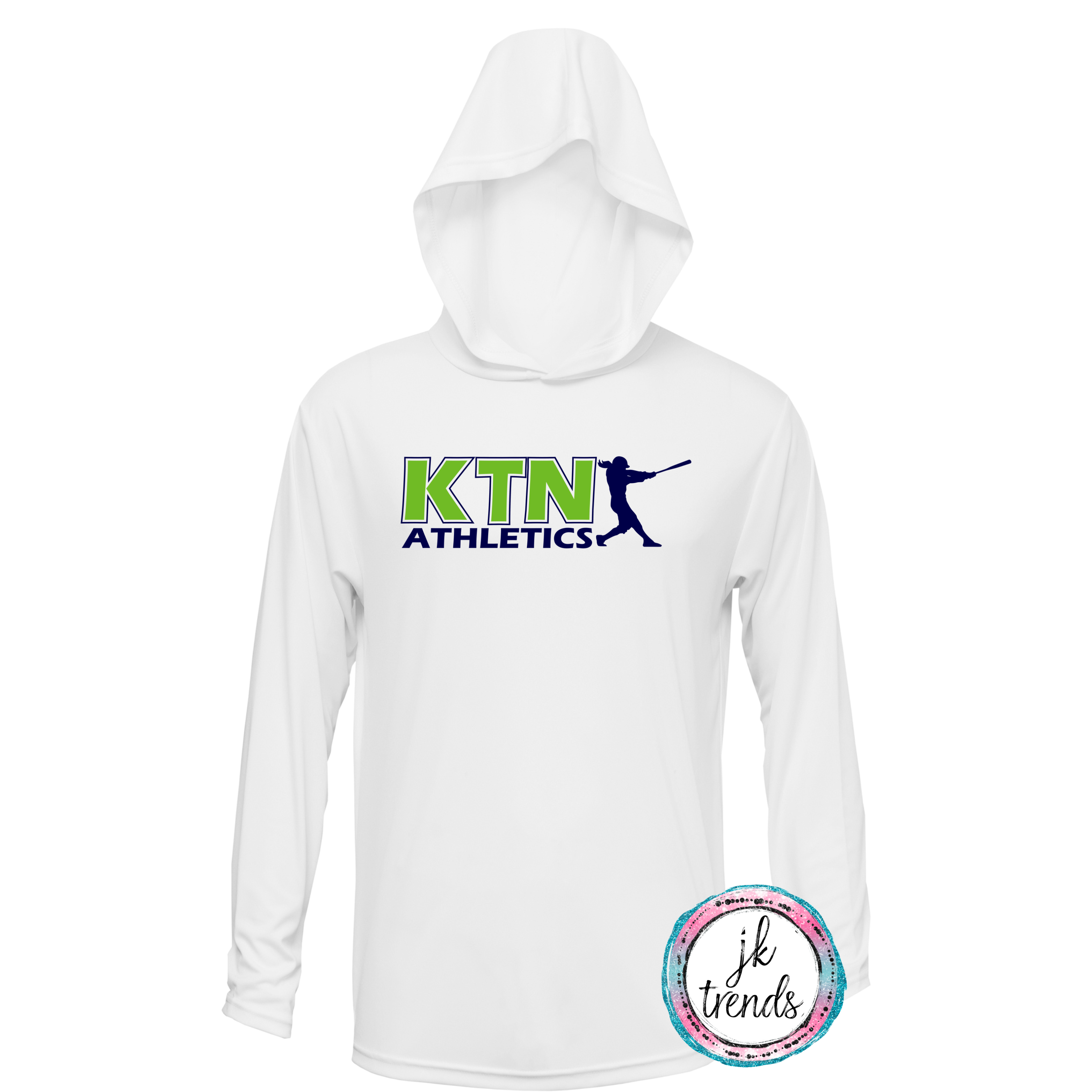 KTN Athletics Softball Long Sleeve Hooded Dri-Fit Shirt